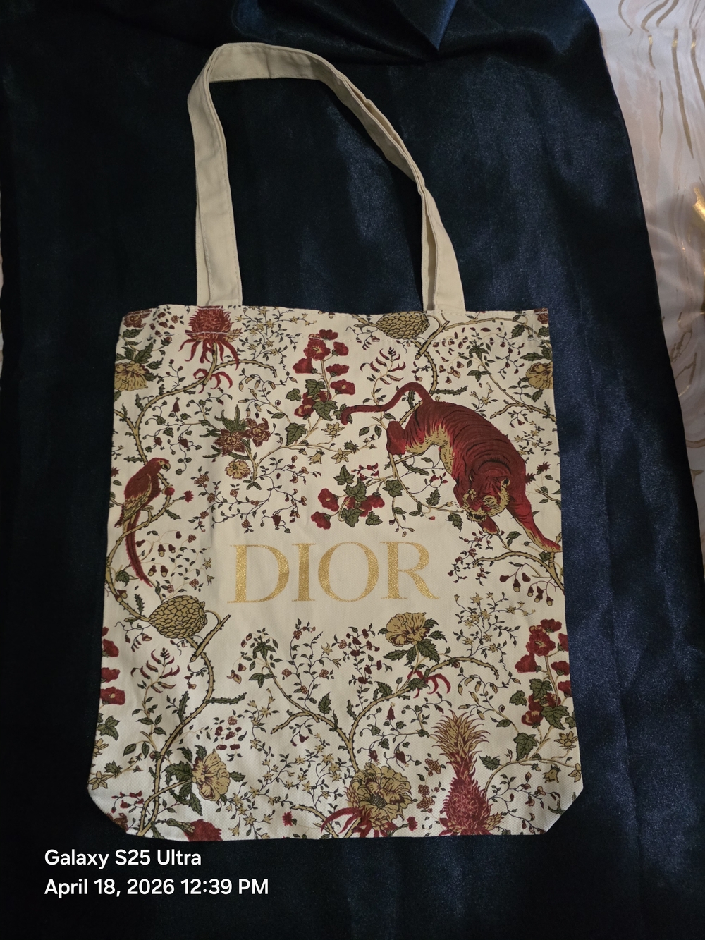 Dior Tigar Tote With Red And Crean Colors. NWOT